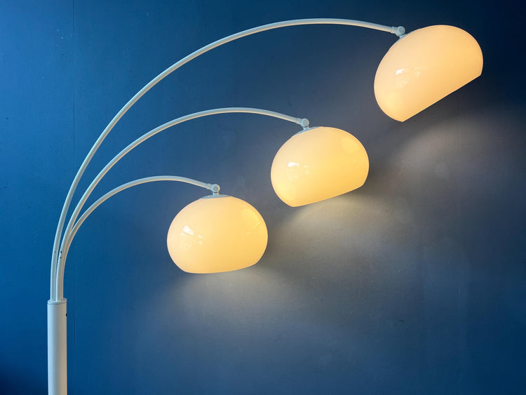 Dijkstra Mushroom Triple Arc Space Age Floor Lamp