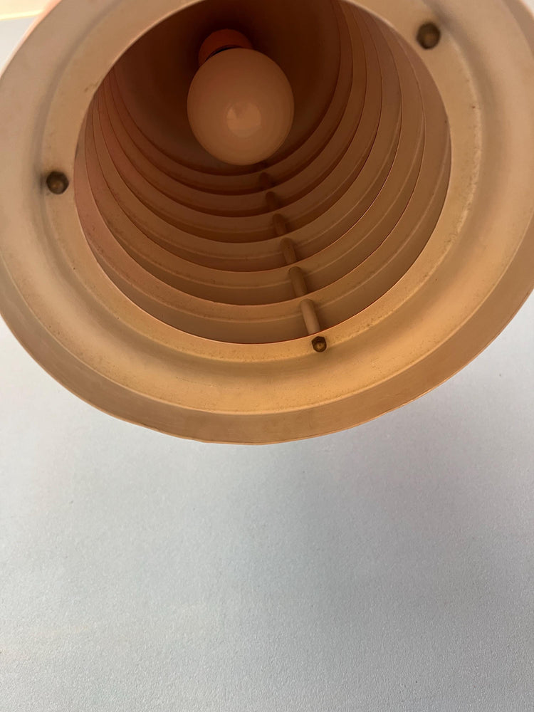 Vintage Red Danish Mid Century Pendant Lamp