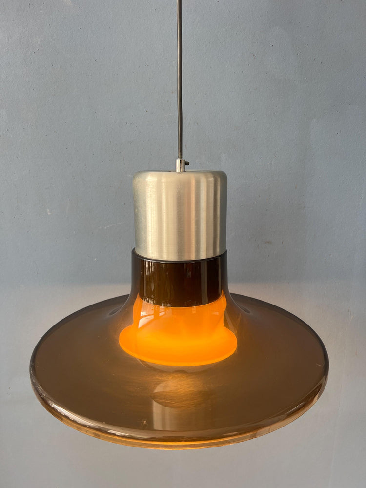 Mid Century UFO Plexiglass Space Age Pendant Lamp