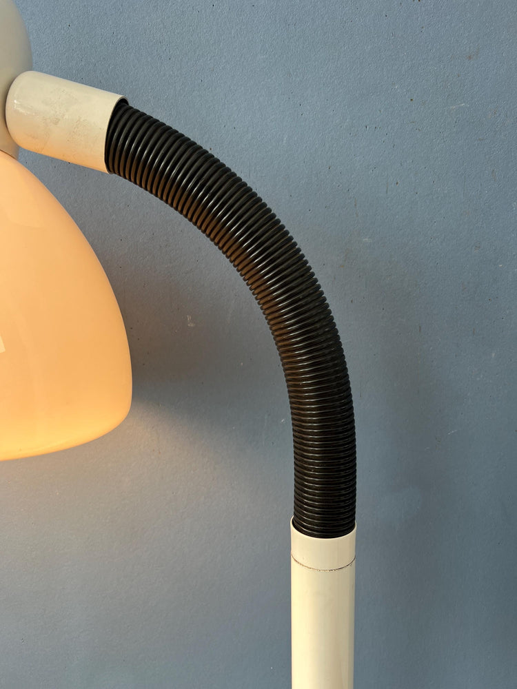Vintage White Dijkstra Mushroom Space Age Floor Lamp