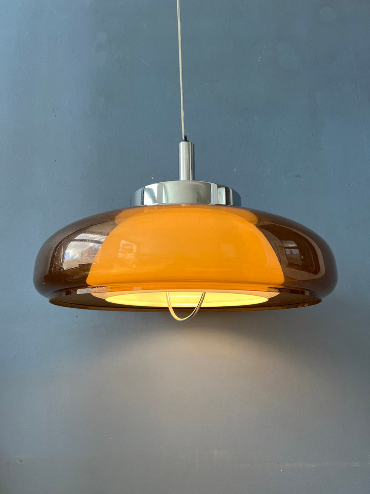 Mid Century Plexiglass Space Age Pendant Lamp