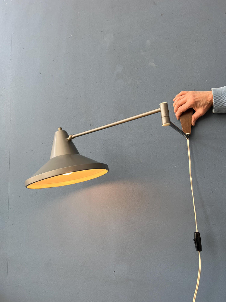 Vintage Flexible Philips Swing Arm Swivel Wall Lamp