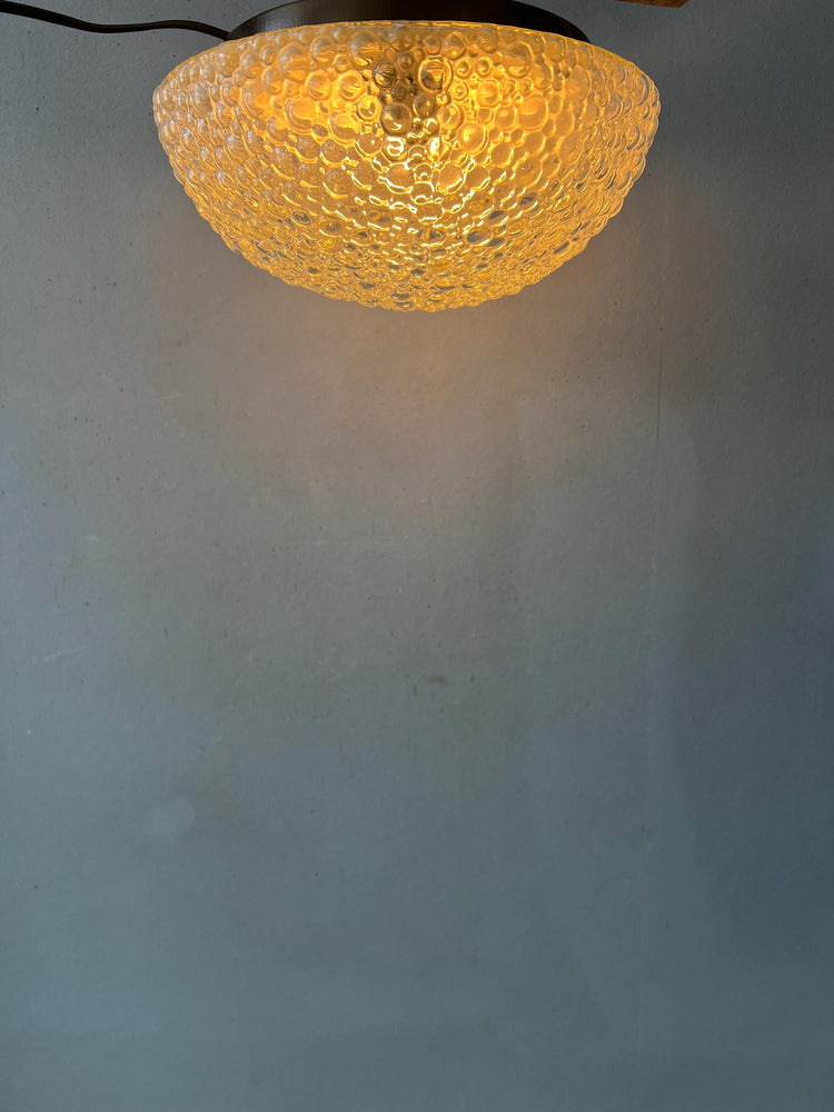 Vintage Helena Tynell Glashütte Flush Mount Glass Ceiling Lamp