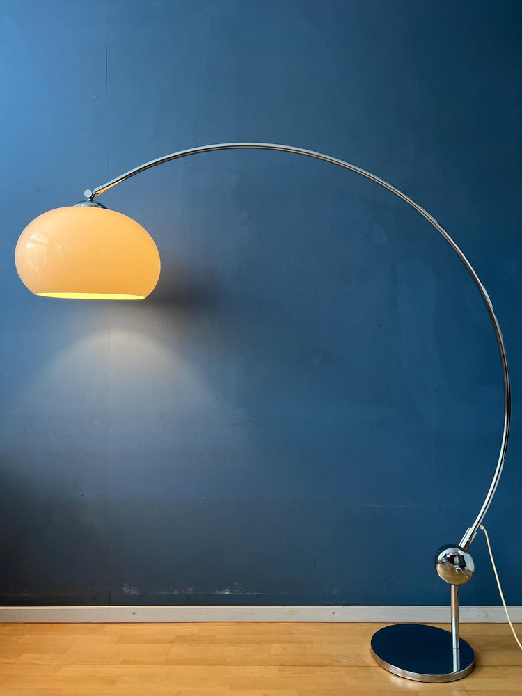 Small Mid Century Goffredo Reggiani Space Age Arc Floor Lamp