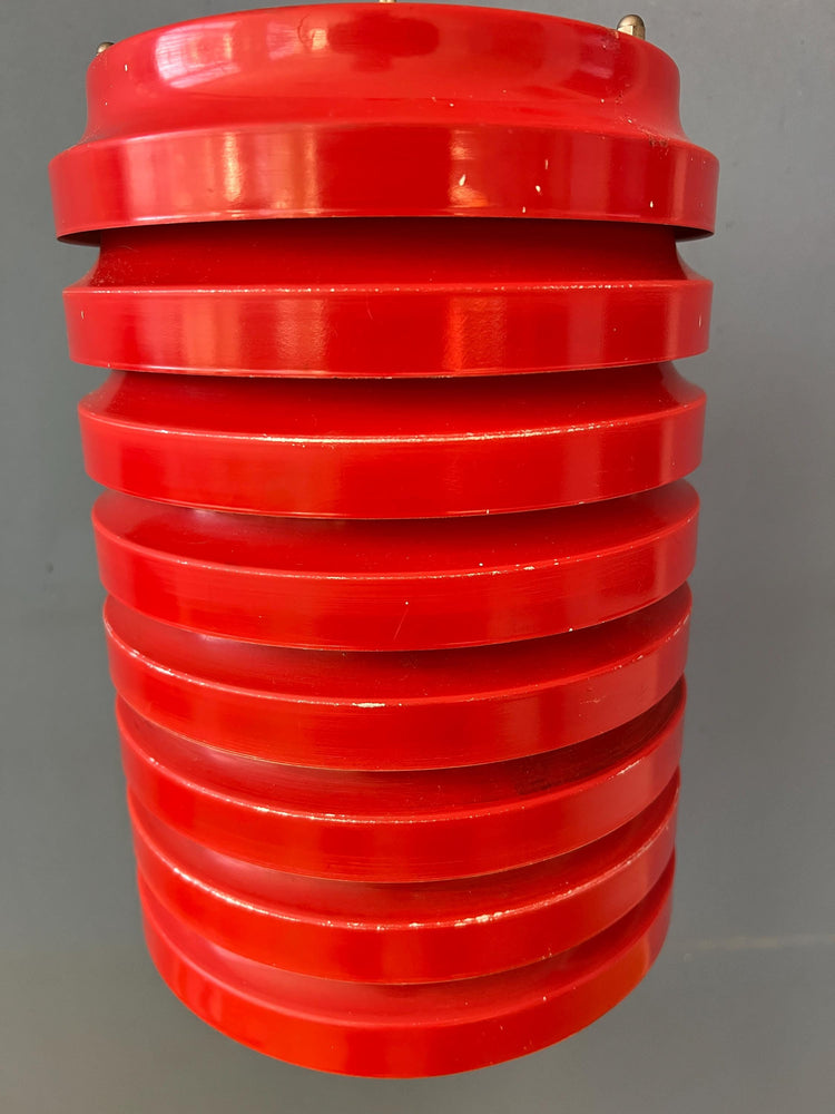 Vintage Red Danish Mid Century Pendant Lamp