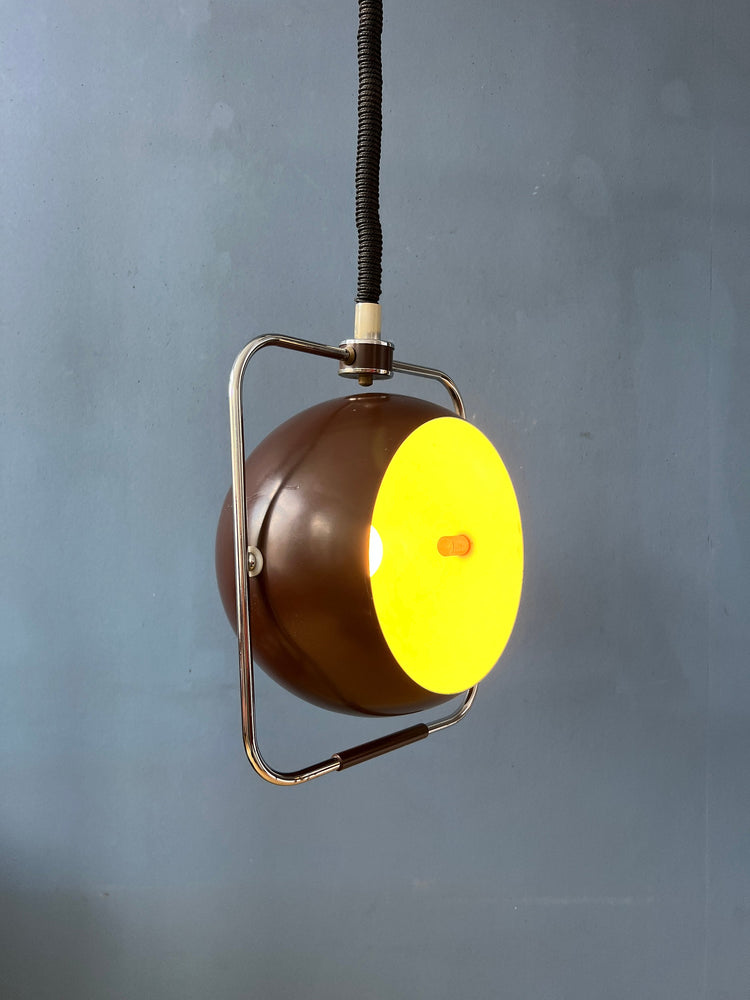 Brown GEPO Mid Century Eyeball Pendant Lamp