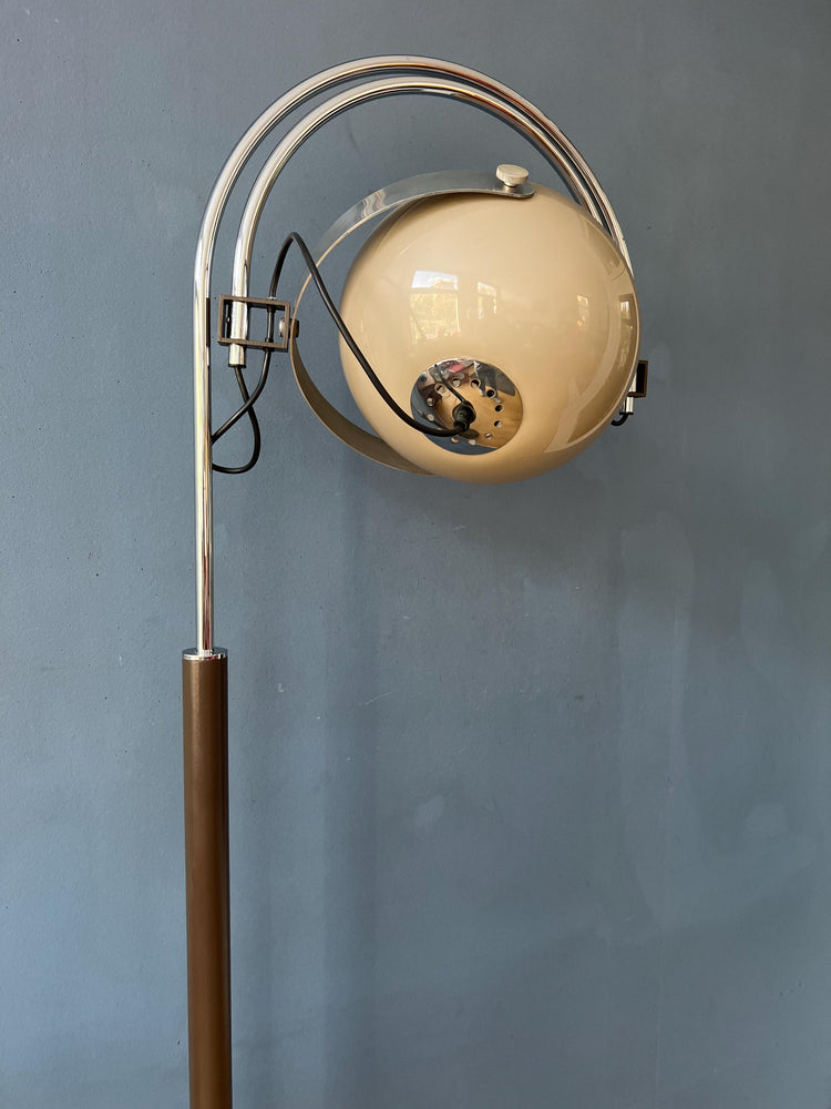 Space Age Dijkstra Double Arc Floor Lamp with Plexiglass Mushroom Shade