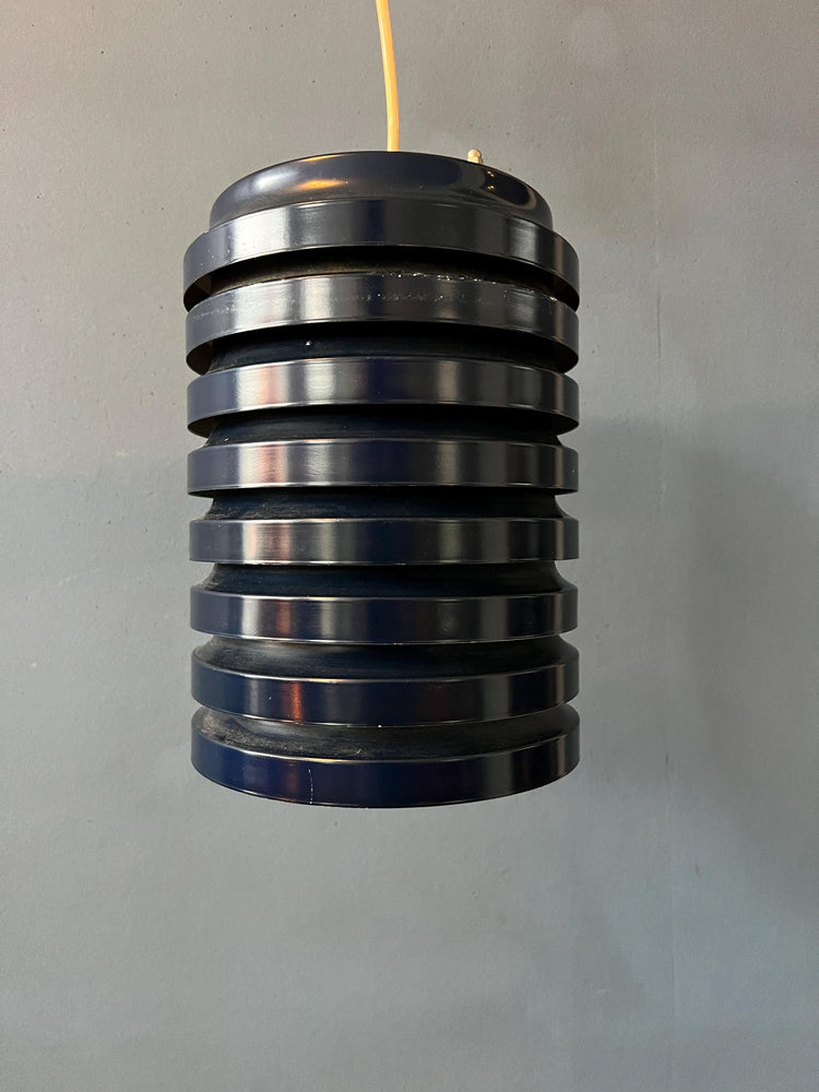 Vintage Blue Danish Mid Century Pendant Lamp