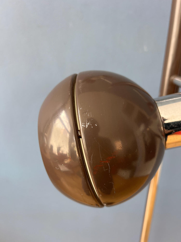 Brown Wilko Triple Eyeball Space Age Floor Lamp