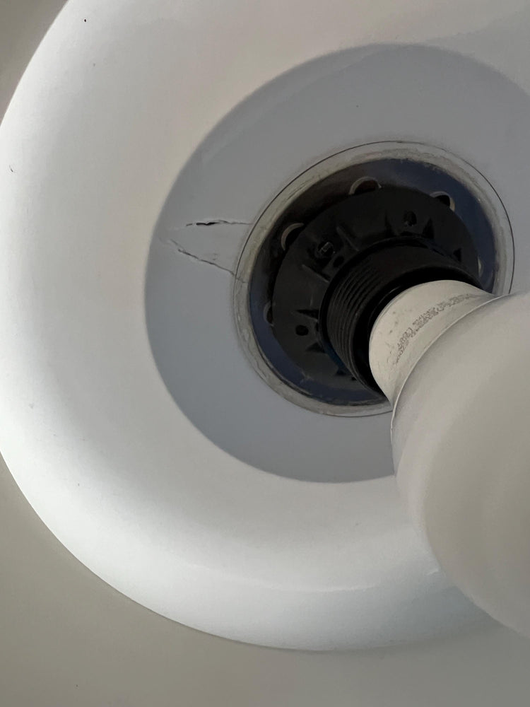 Acrylic Glass Herda Mid Century 70s Vintage Lighting Pendant