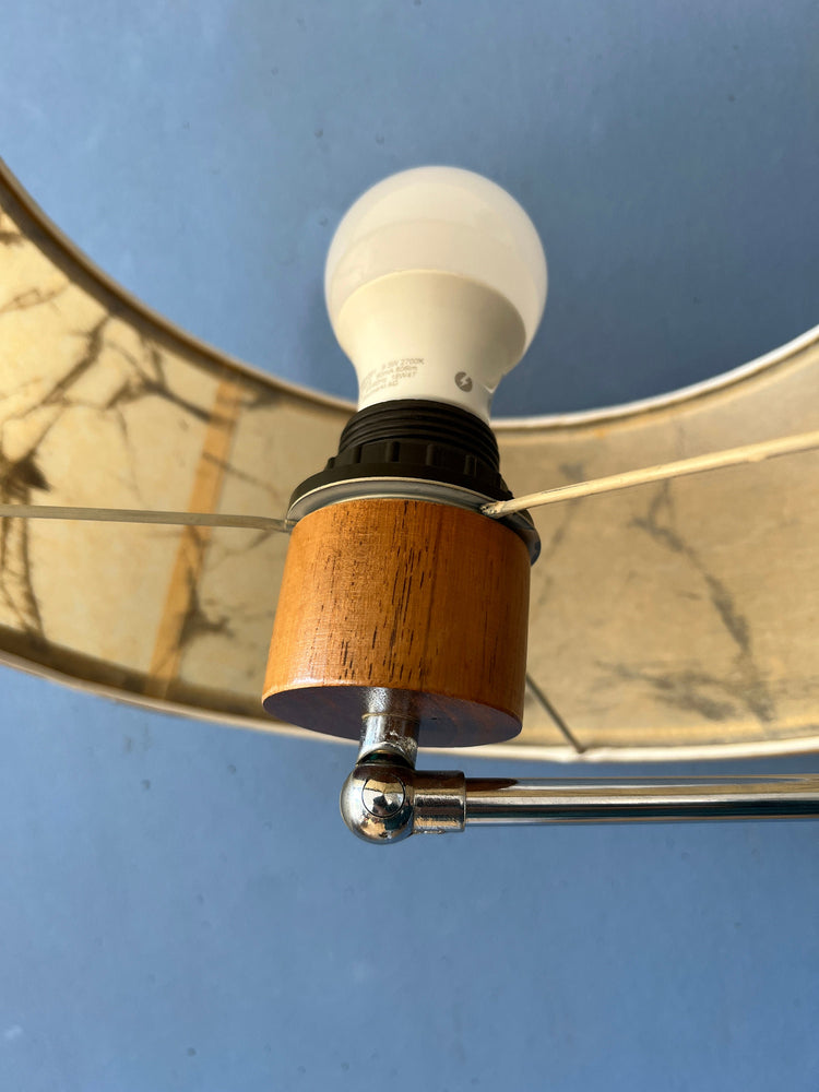 Swing Arm Wall Lamp - Mid Century Teak Wall Lamp - Vintage Sconce