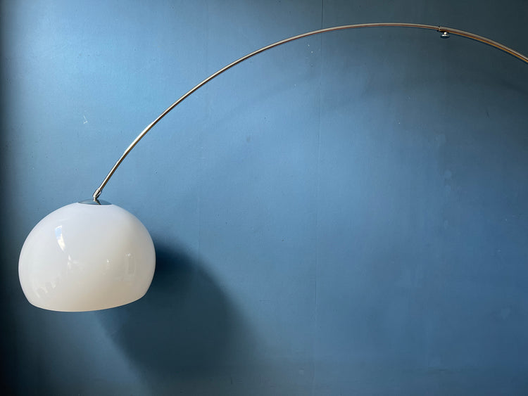 Large Italian Mid Century Space Age Arc Floor Lamp