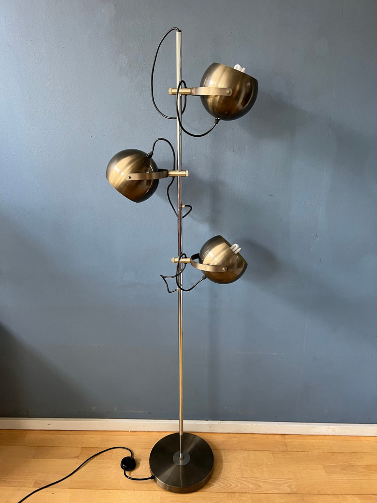 Vintage Herda Eyeball Floor Lamp | Space Age Standing Light | Mid Century Modern Lighting