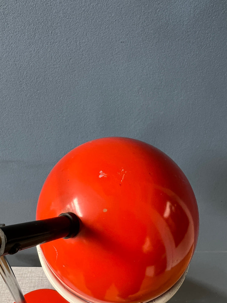 Red GEPO Eyeball Table Lamp | Space Age Desk Lamp