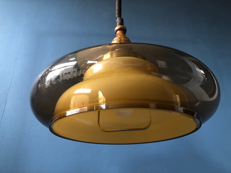 Vintage Herda Space Age Pendant / Mid Century Lamp