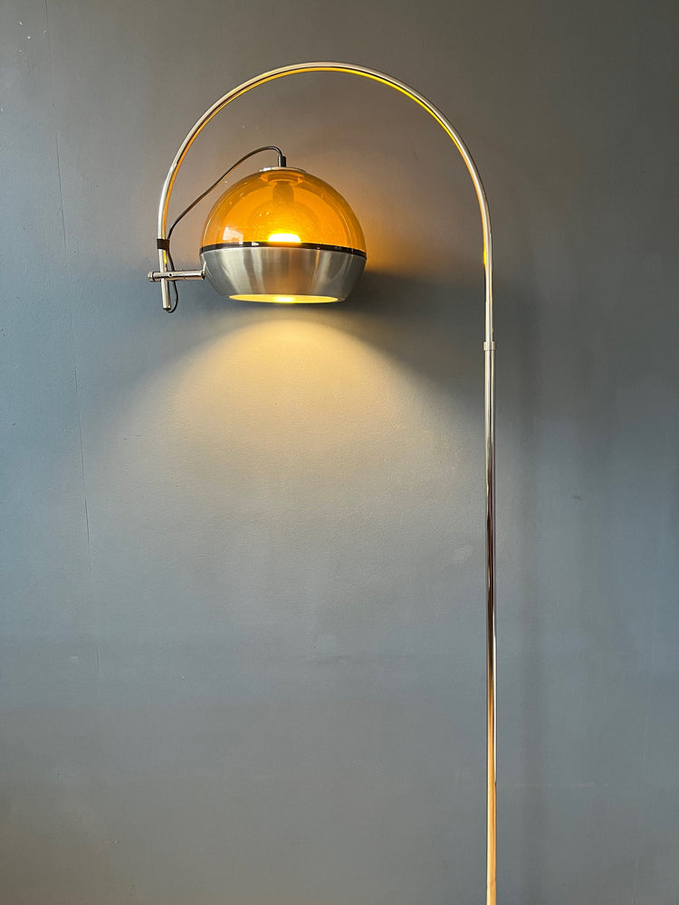 Vintage Dijkstra Space Age Arc Floorlamp | Mid Century Modern Standing Lamp | 70s | Retro