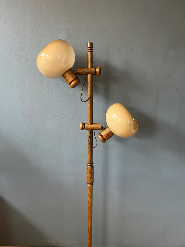 Mid Century Koch and Lowy OMI Mushroom Floor Lamp | Space Age Standing Light