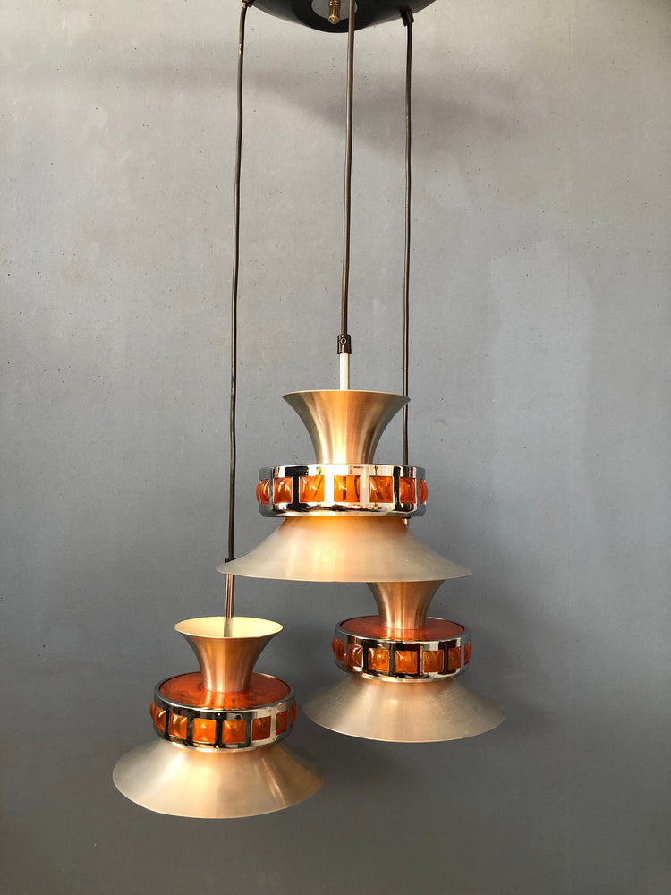 Vintage Lakro Amstelveen Cascade Lamp | Space Age / Mid Century Modern Lamp