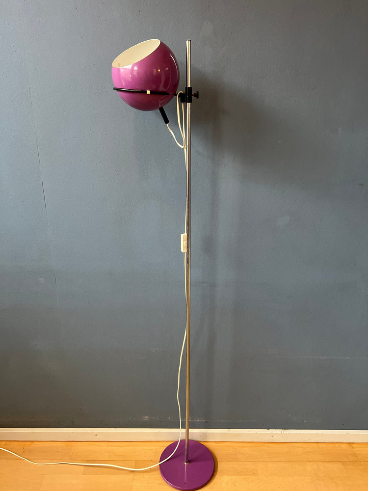 Purple GEPO Eyeball Floor Lamp - Space Age Standing Light