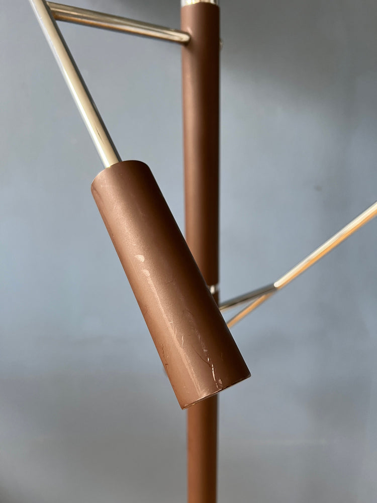 Mid Century Dijkstra Mushroom Double Arm Floor Lamp | Guzzini Style Space Age Light