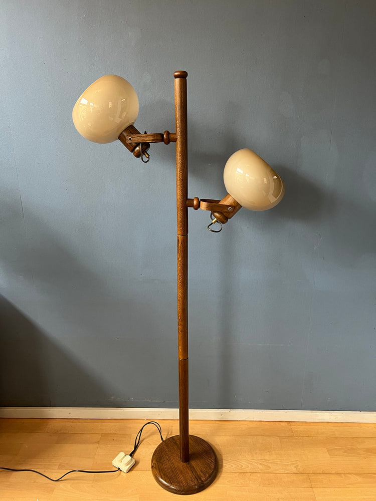 Vintage Koch and Lowy OMI Mushroom Space Age Floor Lamp | Mid Century Standing Light