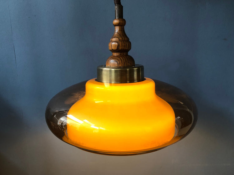 Vintage Herda Space Age Pendant / Mid Century Lamp