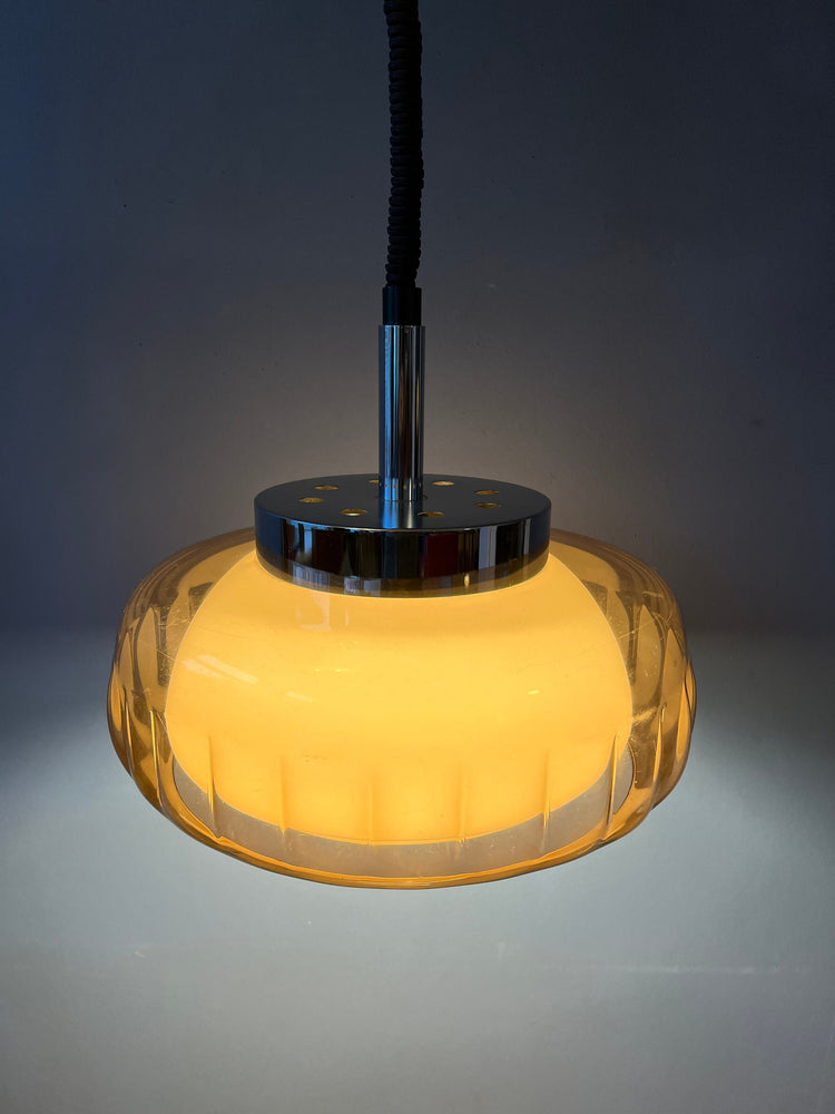 Mid Century Dijkstra Space Age Pendant Lamp / Light Fixture