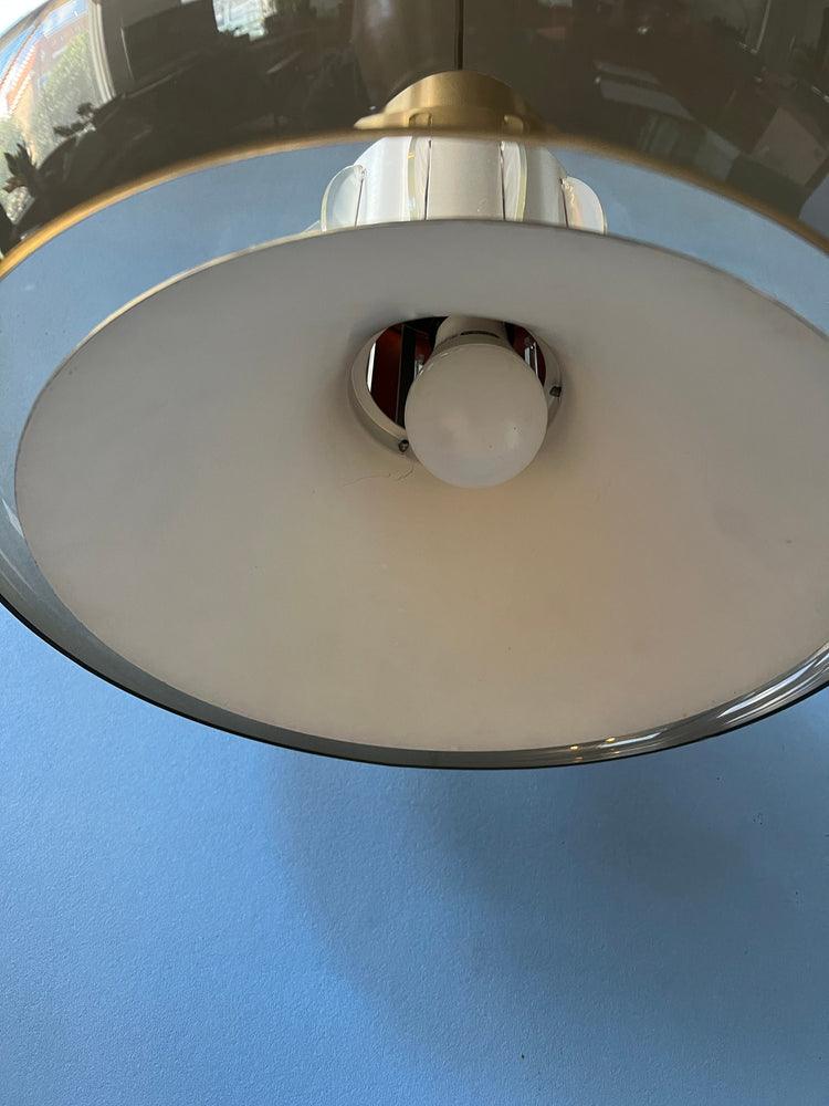 Mid Century Herda Space Age Pendant Lamp / Vintage Light Fixture