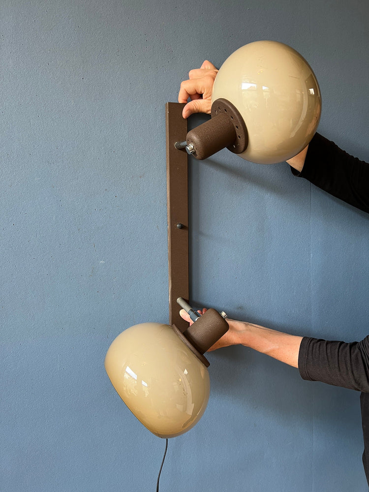 Mid Century Herda Mushroom Wall Lamp / Space Age Lighting / Vintage Retro Light