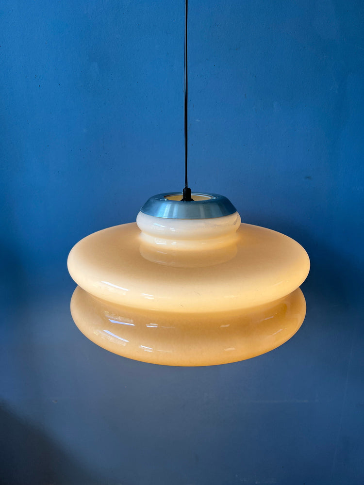 Vintage Space Age Pendant Light by Herda with Acrylic Glass Mushroom Shade