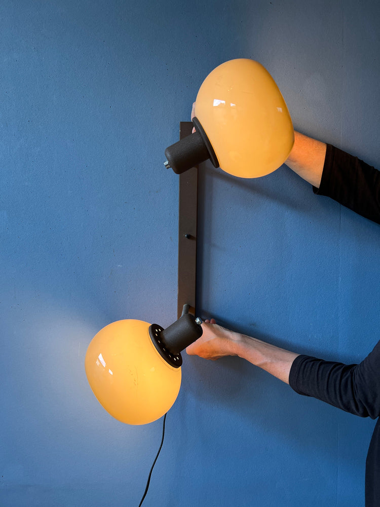 Mid Century Herda Mushroom Wall Lamp / Space Age Lighting / Vintage Retro Light