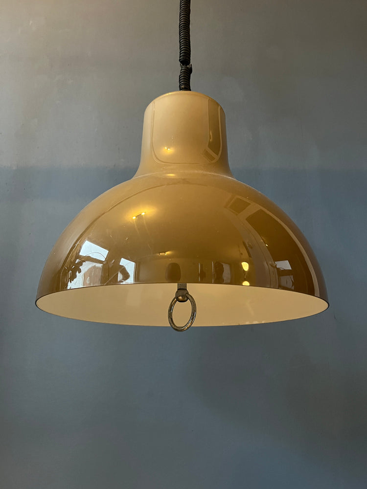 Big Acrylic Glass Space Age Pendant Light