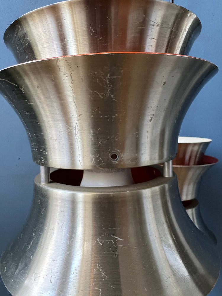 Vintage Lakro Space Age Cascade Pendant Light | Mid Century Light Fixture | Carl Thore Trava Style