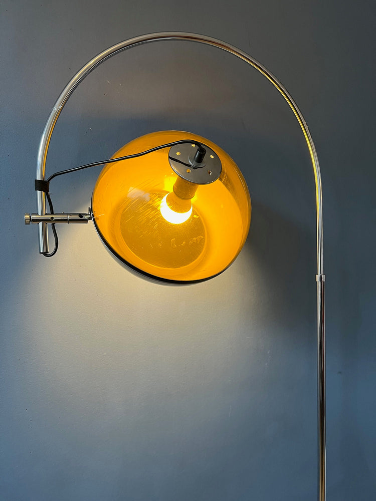 Vintage Dijkstra Space Age Arc Floorlamp | Mid Century Modern Standing Lamp | 70s | Retro