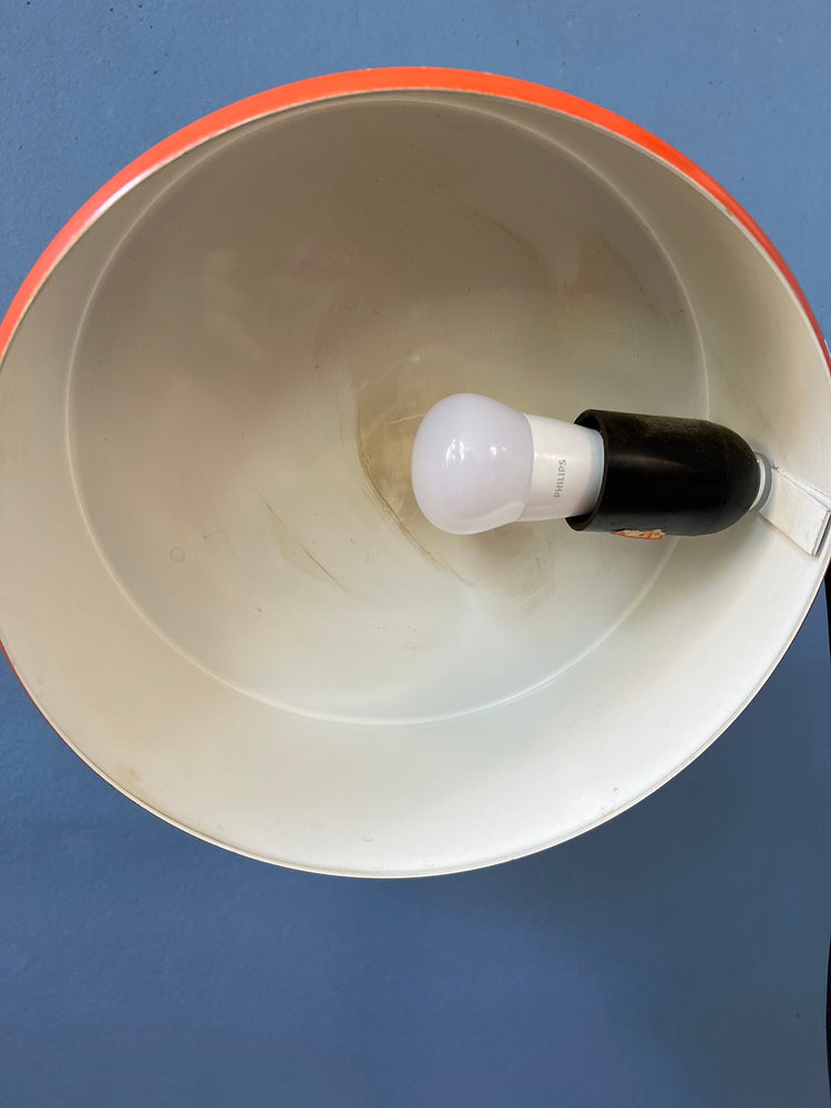 Orange Anvia Flexible Table Lamp | Space Age Desk Lamp | 70s Mid Century Red Light