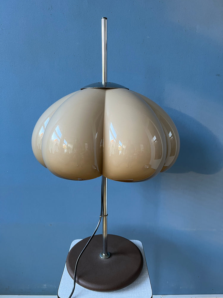 Vintage Dijkstra Space Age Flower Table Lamp | Mid Century Desk Light