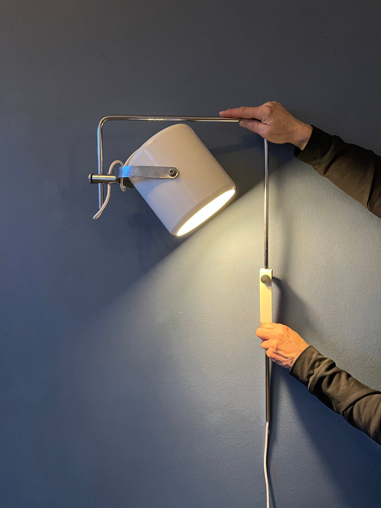 Vintage Anvia Swing Arm Space Age Wall Lamp by J.J.M. Hoogervorst