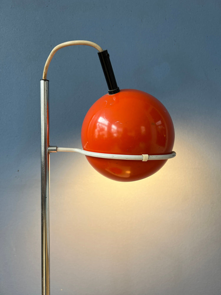 Red GEPO Eyeball Table Lamp | Space Age Desk Lamp