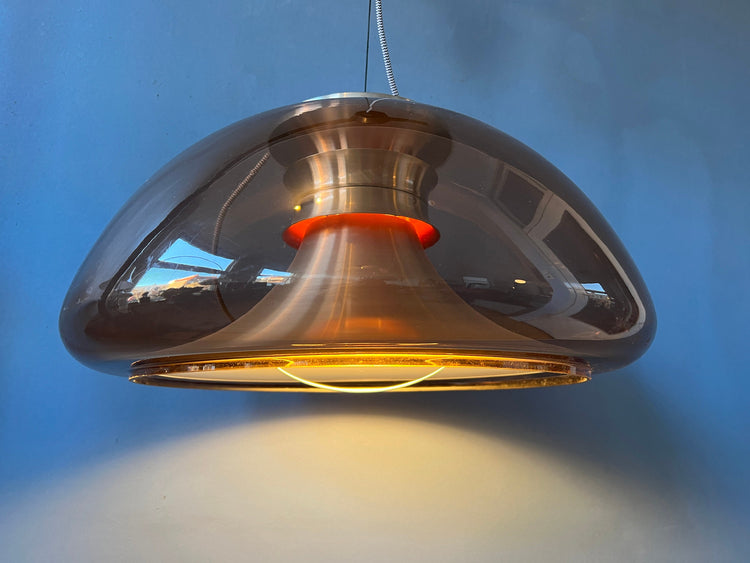 Space Age Herda Pendant Light | Mid Century Lamp | 70s Retro Lighting