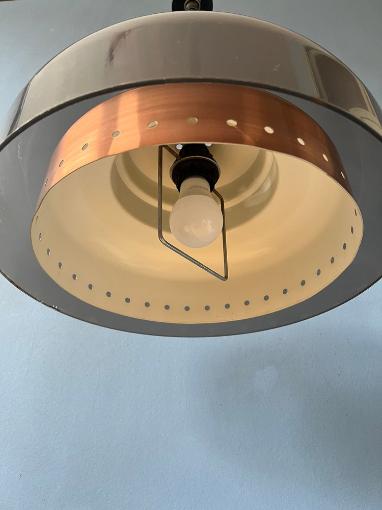 Mid Century Dijkstra Space Age Pendant / Vintage Lighting / Retro Lamp 70s