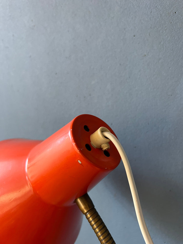 Mid Century Red Vintage Scissor Wall Lamp