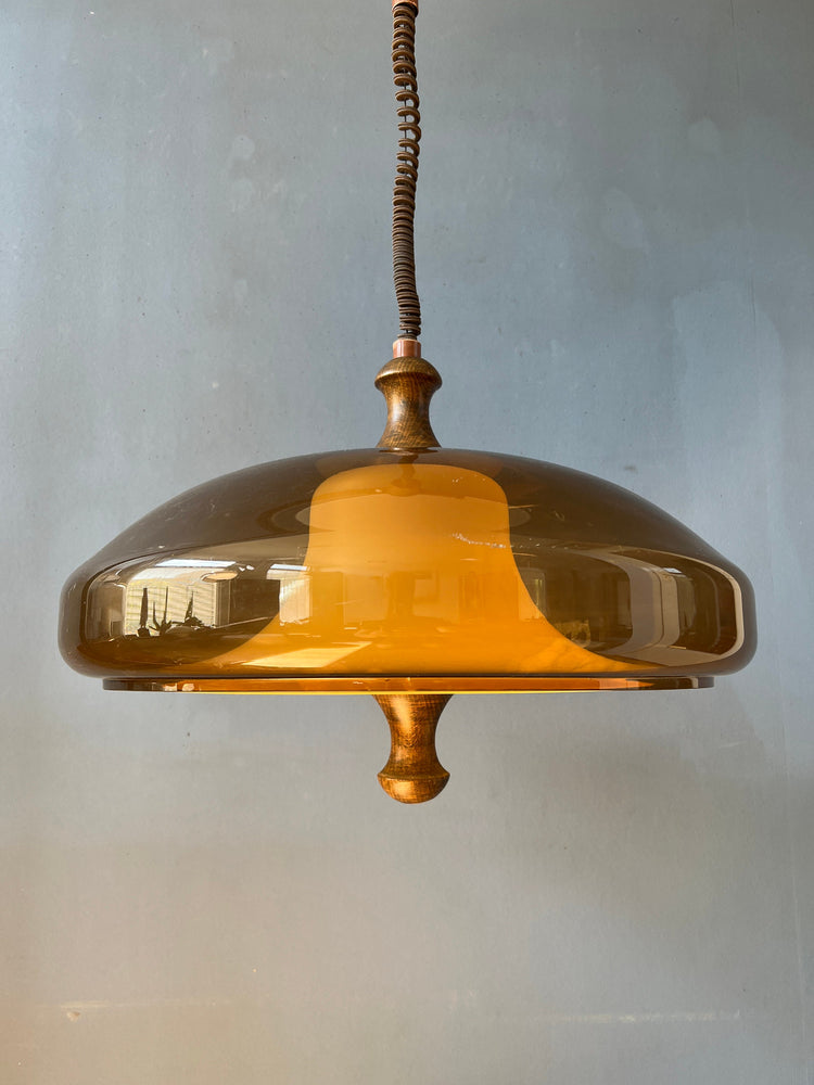 Vintage Space Age Pendant Light | Herda / Dijkstra | Mid Century Lamp