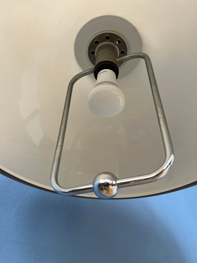 Space Age Dijkstra Pendant Light / Beige Vintage Lamp / Mid Century Ceiling Lighting