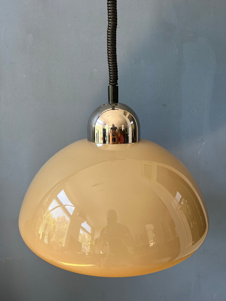 Vintage Space Age Dijkstra Pendant Light / Mushroom Lamp / Mid Century Ceiling Lighting