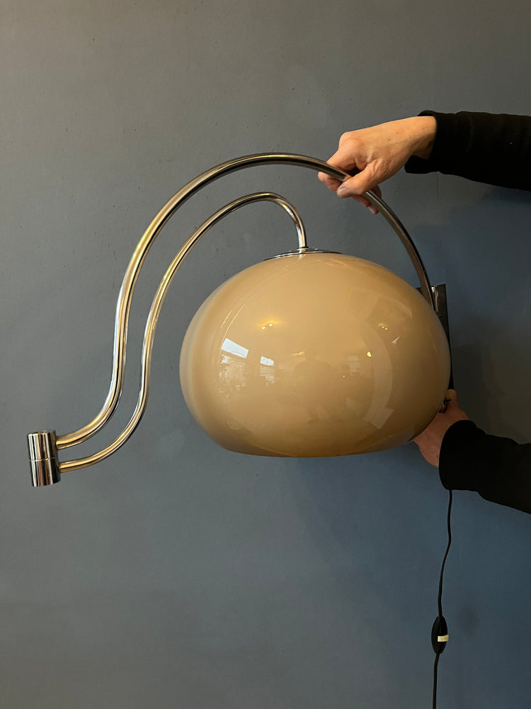 Mid Century Dijkstra Double Arc Mushroom Wall Lamp