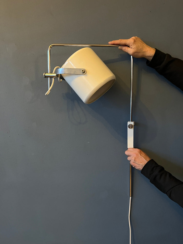 Vintage Anvia Swing Arm Space Age Wall Lamp by J.J.M. Hoogervorst