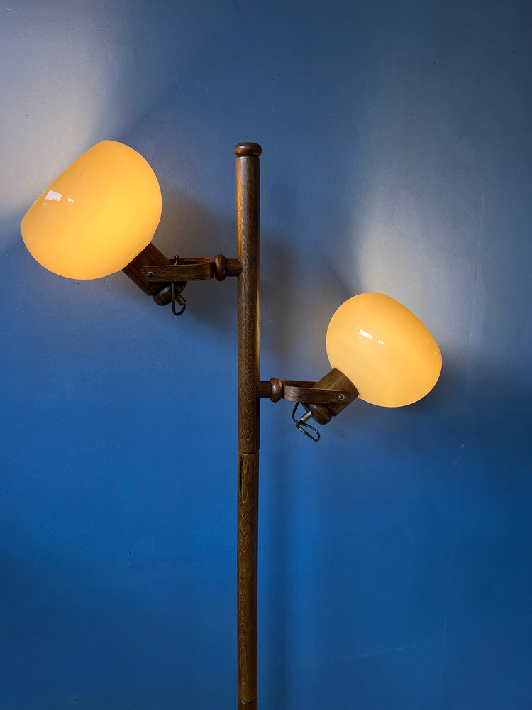 Vintage Koch and Lowy OMI Mushroom Space Age Floor Lamp | Mid Century Standing Light