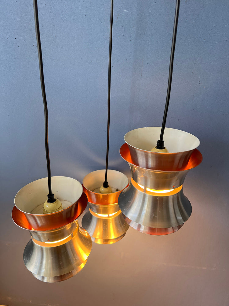 Vintage Lakro Space Age Cascade Pendant Light | Mid Century Light Fixture | Carl Thore Trava Style
