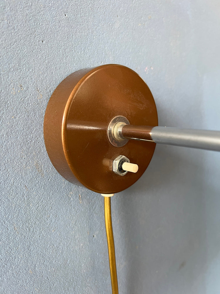 Vintage Koch and Lowy OMI Mushroom Wall Light | Space Age Sconce | Mid Century Modern 70s Lamp