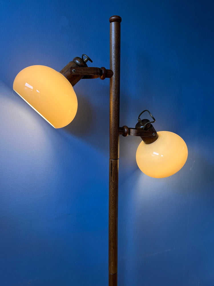 Vintage Koch and Lowy OMI Mushroom Space Age Floor Lamp | Mid Century Standing Light